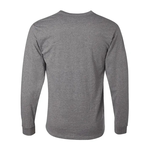 Adult long sleeve 5.6 oz. 50% cotton / 50% polyester t-shirt.... from ASI 84358 S&S Activewear
