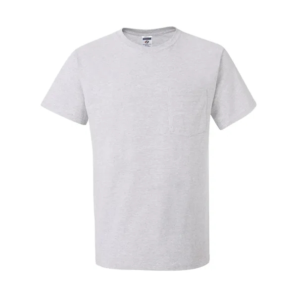 Adult heavyweight blend 5.6 oz., t-shirt with a left chest pocket.... from ASI 84358 S&S Activewear