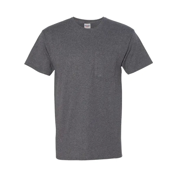 Adult heavyweight blend 5.6 oz., t-shirt with a left chest pocket.... from ASI 84358 S&S Activewear