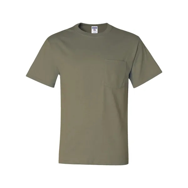 Adult heavyweight blend 5.6 oz., t-shirt with a left chest pocket.... from ASI 84358 S&S Activewear