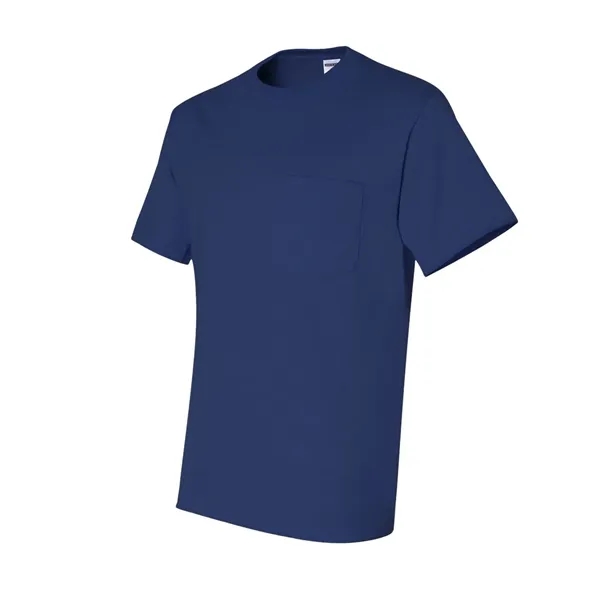 Adult heavyweight blend 5.6 oz., t-shirt with a left chest pocket.... from ASI 84358 S&S Activewear