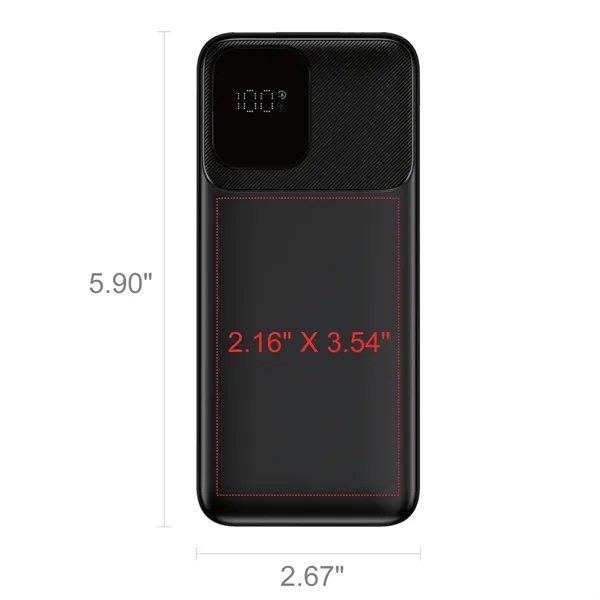 Fast Charging Magnetic Power Bank with 5,000 mAh of power and... from ASI 74741 NVS Promo Designs, Inc.