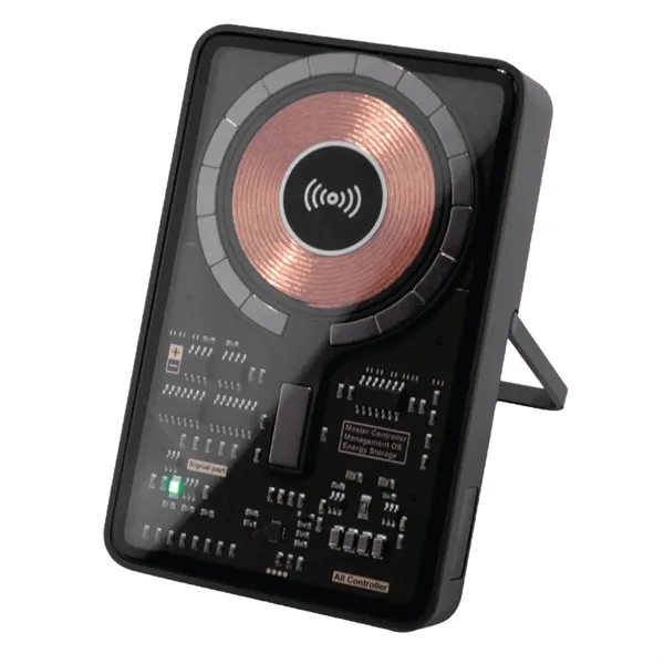 Lucid MagSafe Wireless QI Charging powerbank has a 10,000mAh battery capacity,... from ASI 74741 NVS Promo Designs, Inc.