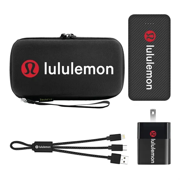 Charging Kit includes, Carrying Case, 10000mAh Hegewisch Power Bank, 20w Wall... from ASI 74741 NVS Promo Designs, Inc.