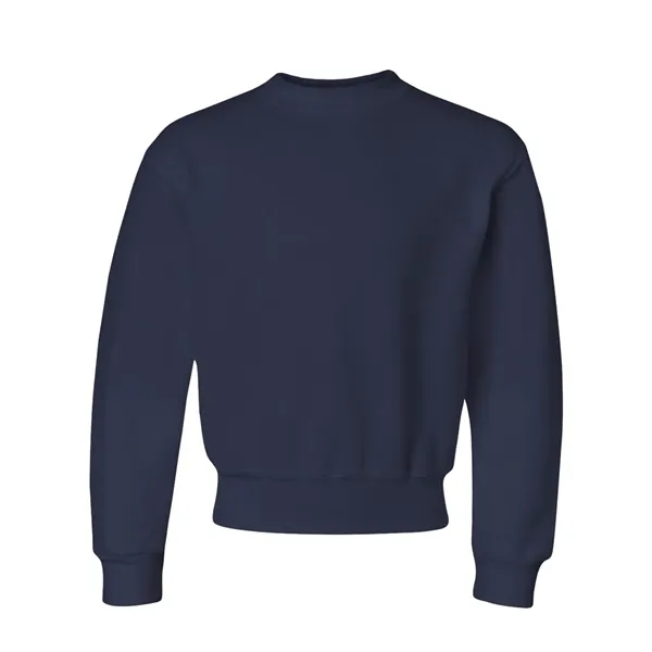 Youth 8.0 oz. 50% polyester/50% cotton crew neck sweatshirt. Blank product.... from ASI 84358 S&S Activewear