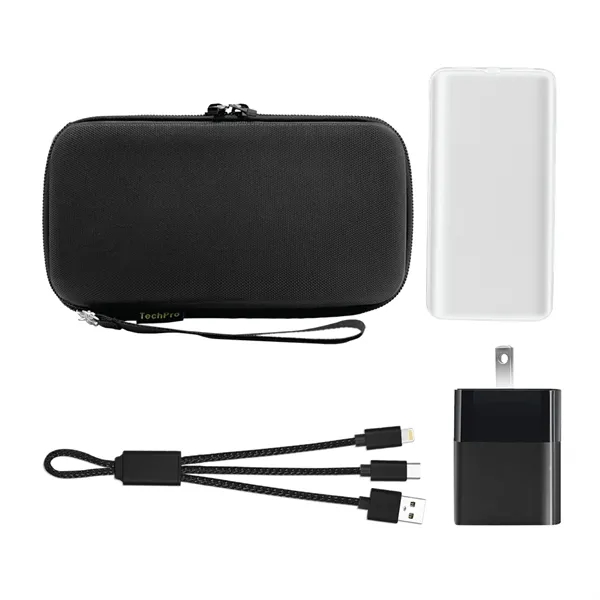 Charging Kit includes, Carrying Case, 10000mAh Tarzana Power Bank, 20w Wall... from ASI 74741 NVS Promo Designs, Inc.