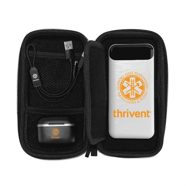 Mobile Accessories Kit, Carrying Case, 20W Wall Charger, Noise Cancelling Earbuds,... from ASI 74741 NVS Promo Designs, Inc.