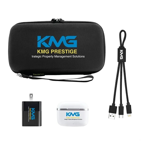 Mobile Accessories Kit, Carrying Case, 20W Wall Charger, Noise Cancelling Earbuds,... from ASI 74741 NVS Promo Designs, Inc.
