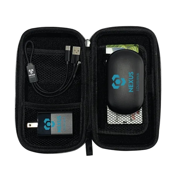 Mobile Accessories Kit, Carrying Case, 20W Wall Charger, Noise Cancelling Earbuds,... from ASI 74741 NVS Promo Designs, Inc.