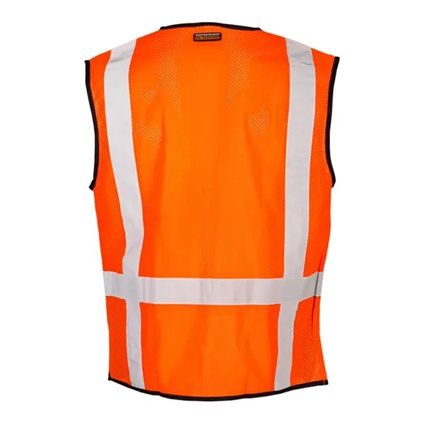 Lime vest with 2" wide silver reflective material. Blank.... from ASI 84358 S&S Activewear