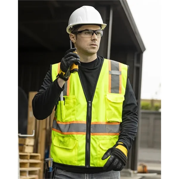 ML Kishigo 6 Pocket Contrast Class 2 Vest... from ASI 84358 S&S Activewear