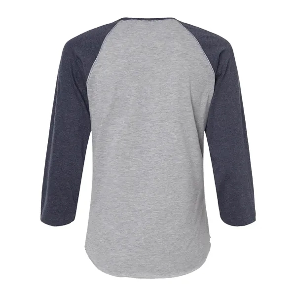 LAT Women's Fine Jersey 3/4 Sleeve Baseball T-Shirt, blank.... from ASI 84358 S&S Activewear