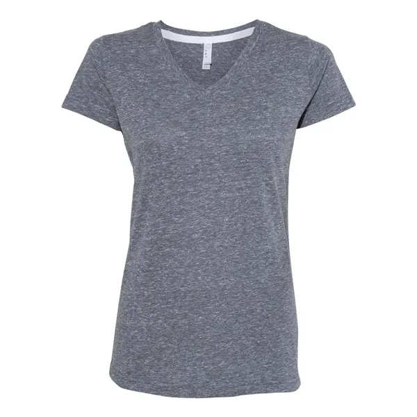 LAT Women's Harborside Melange V-Neck T-Shirt... from ASI 84358 S&S Activewear