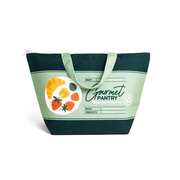 Full color, full bleed Insulated Recycled Canvas Lunch Tote... from ASI 45657 Pop! Promos