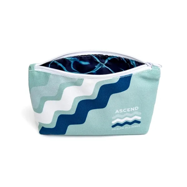 Full color, full bleed Recycled Canvas Gusset Pouch... from ASI 45657 Pop! Promos