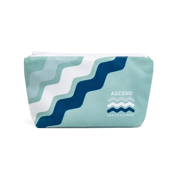 Full color, full bleed Recycled Canvas Gusset Pouch... from ASI 45657 Pop! Promos