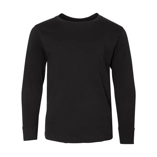 LAT Youth Fine Jersey Long Sleeve Tee; ribbed collar and cuffs.... from ASI 84358 S&S Activewear