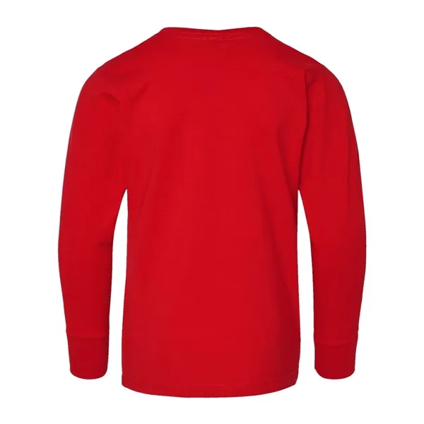 LAT Youth Fine Jersey Long Sleeve Tee; ribbed collar and cuffs.... from ASI 84358 S&S Activewear