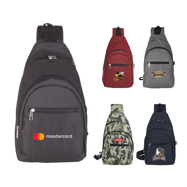 Torrent Crossbody Sling Bag. Premium padded, adjustable crossbody strap for max... from ASI 46755 Cosmo Promos