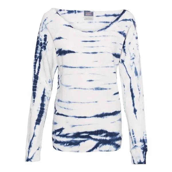 MV Sport Women's French Terry Off-the-Shoulder Tie-Dyed S...... from ASI 84358 S&S Activewear