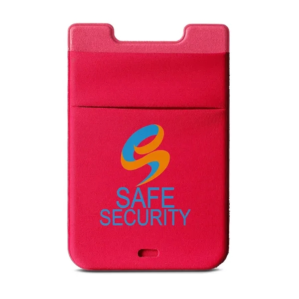 3.625" x 2.5" Dual Lycra® cellphone pocket with PU adhesive and... from ASI 79530 Prime Line