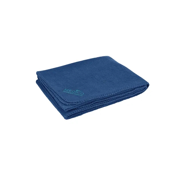 50" x 60" polyester fleece blanket with brushed finish, matching color-whip... from ASI 79530 Prime Line