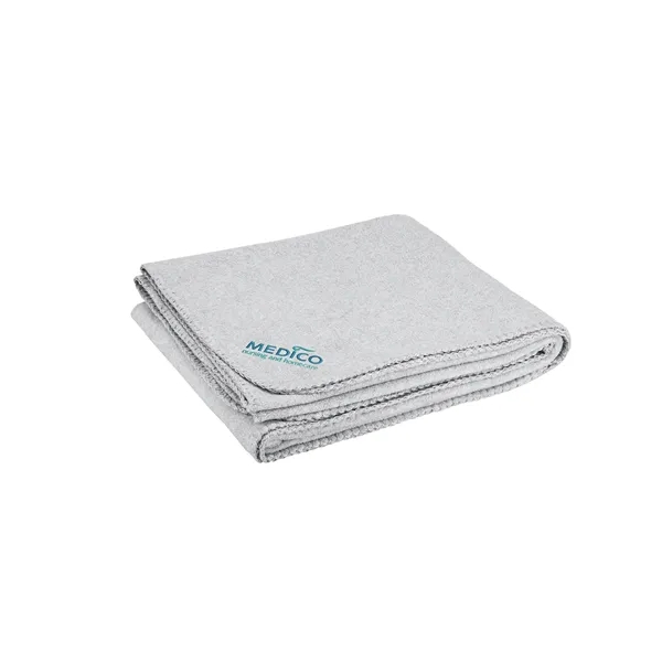 50" x 60" polyester fleece blanket with brushed finish, matching color-whip... from ASI 79530 Prime Line
