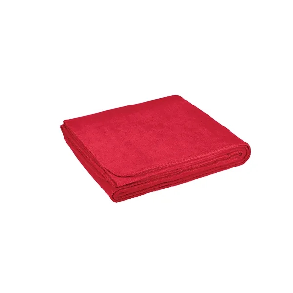 50" x 60" polyester fleece blanket with brushed finish, matching color-whip... from ASI 79530 Prime Line
