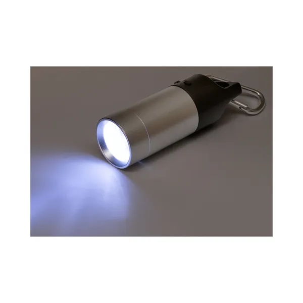 3.94" x 1.3" aluminum alloy keychain, LED flashlight and wireless speaker... from ASI 79530 Prime Line