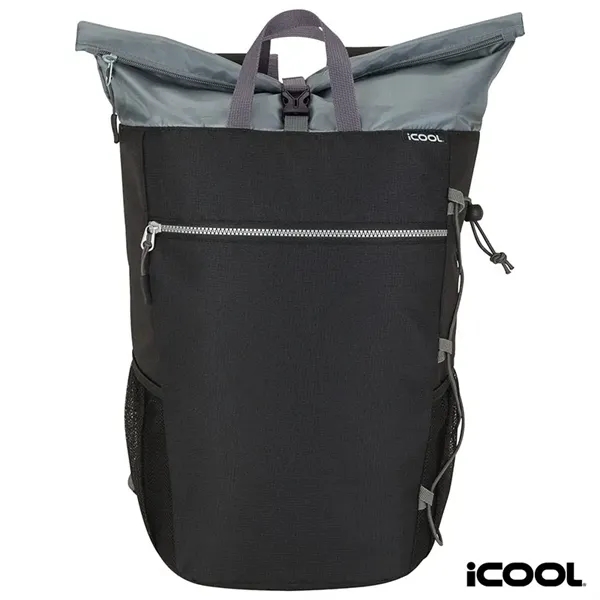 Cooler backpack made with ripstop fabric and PEVA lining in large... from ASI 67866 Logomark/Valumark