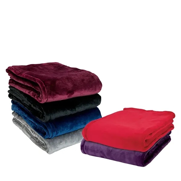 0.12" x 60" x 50" mink touch blanket; made from hypoallergenic... from ASI 67866 Logomark/Valumark