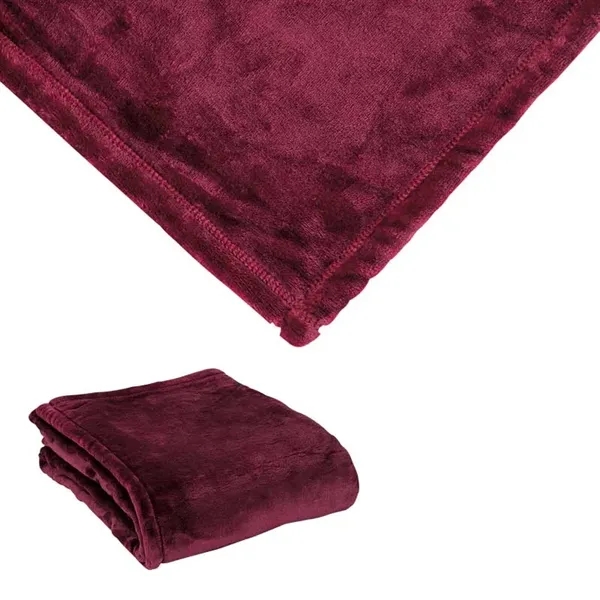 0.12" x 60" x 50" mink touch blanket; made from hypoallergenic... from ASI 67866 Logomark/Valumark