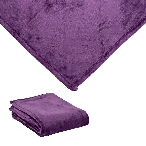 0.12" x 60" x 50" mink touch blanket; made from hypoallergenic... from ASI 67866 Logomark/Valumark