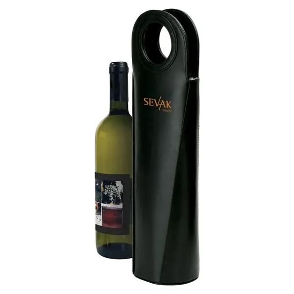 3.62" x 16.62" x 5.12" Gioia I single wine carrier with... from ASI 67866 Logomark/Valumark