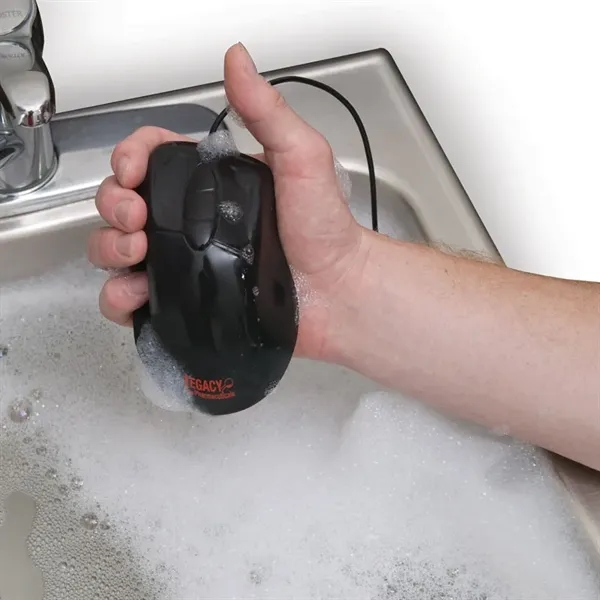 Seal Shield™ Mouse Black Antimicrobial-Washable Mouse... from ASI 67866 Logomark/Valumark