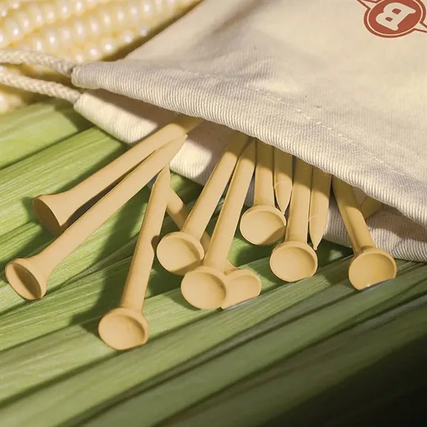 20-piece Solvang wooden golf tee set in 8 oz. cotton drawstring... from ASI 67866 Logomark/Valumark