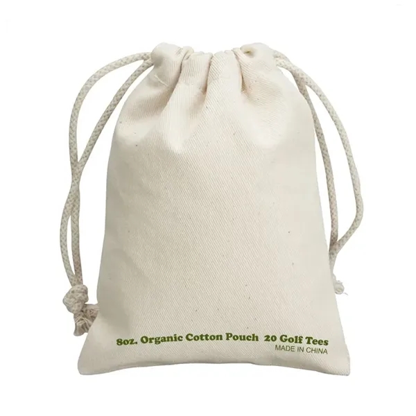 20-piece Solvang wooden golf tee set in 8 oz. cotton drawstring... from ASI 67866 Logomark/Valumark