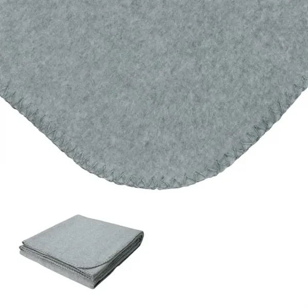 0.19" x 60" x 50" blanket made with anti-pilling fleece with... from ASI 67866 Logomark/Valumark