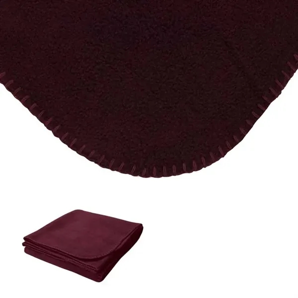 0.19" x 60" x 50" blanket made with anti-pilling fleece with... from ASI 67866 Logomark/Valumark