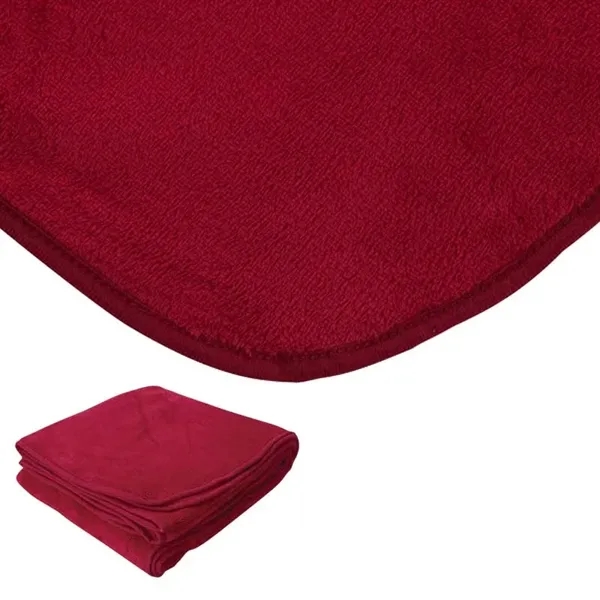 0.19" x 60" x 50" micro-plush blanket; made with extra-soft micro-plush... from ASI 67866 Logomark/Valumark