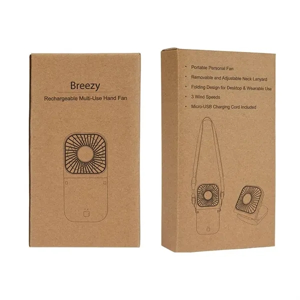 Breezy Rechargeable Multi-Use Hand Fan... from ASI 67866 Logomark/Valumark