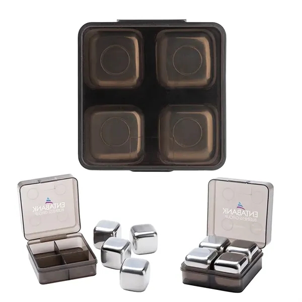 Aces 4-Piece Ice Cube Set... from ASI 67866 Logomark/Valumark