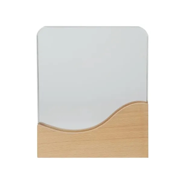 Ola Crystal Award with Wood Base... from ASI 67866 Logomark/Valumark