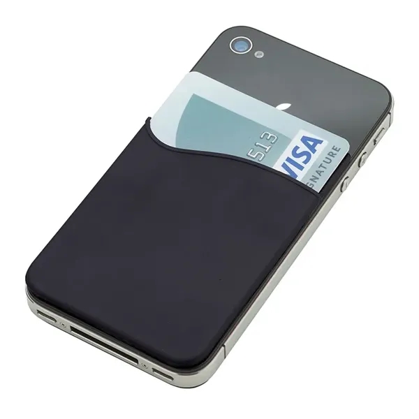 0.12" x 3.38" x 2.25" silicone cellphone wallet with adhesive back... from ASI 67866 Logomark/Valumark / Valumark™