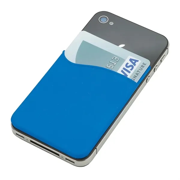 0.12" x 3.38" x 2.25" silicone cellphone wallet with adhesive back... from ASI 67866 Logomark/Valumark / Valumark™