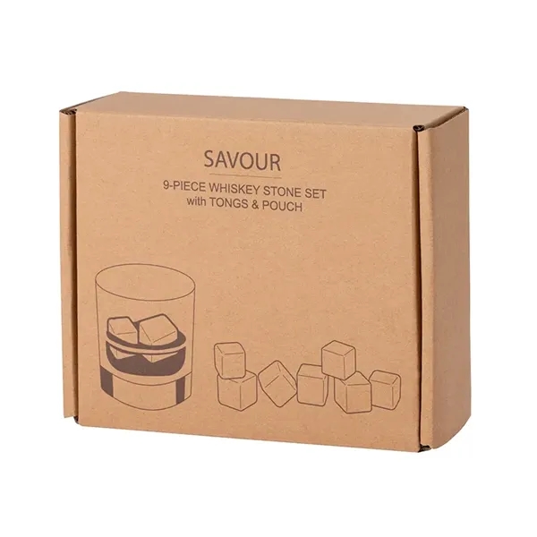 Savour 11-Piece Whiskey Stone Set... from ASI 67866 Logomark/Valumark