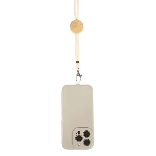 Wheaton Cotton & Bamboo Phone Lanyard... from ASI 67866 Logomark/Valumark