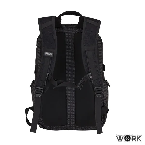 7.25" x 18.5" x 11" Work Pro II laptop backpack with... from ASI 67866 Logomark/Valumark