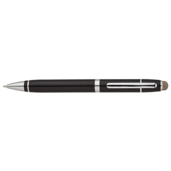Twist action ballpoint pen with aluminum construction, chrome accents, twist tip,... from ASI 67866 Logomark/Valumark