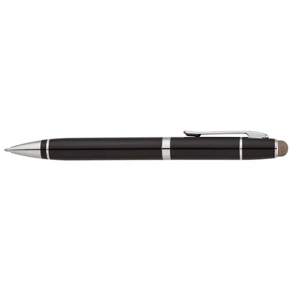Twist action ballpoint pen with aluminum construction, chrome accents, twist tip,... from ASI 67866 Logomark/Valumark